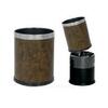 Papelera Redonda Doble Cuerpo 10L Marron
